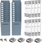 uPunch HN4540 Comprehensive Small Business Start-Up Kit: AutoAlign Calculating Time Clock System with 400 Time Cards, Ribbons, and Racks