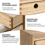 KIRIGEN Desk Organizer with Drawers - Wood Drawer Storage Box with Trays for Tabletop - Workspace Office Toiletries Supplies Tool Caddy - Wooden Storage Cabinet Dark Brown（DT2D3C-DBR）