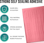 Levex - #0 6" x 10" [5 Pack] Pink Poly Bubble Mailers, Padded Envelope Mailers, Packing Envelope & Mailing Bags for Shipping