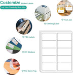 MFLABEL 2x4 Shipping Address Labels - 500 Count, 50 Sheets for Printer - 10-UP Internet Mailing Stickers - 2" x 4" FBA Labels for Laser/Inkjet Printer