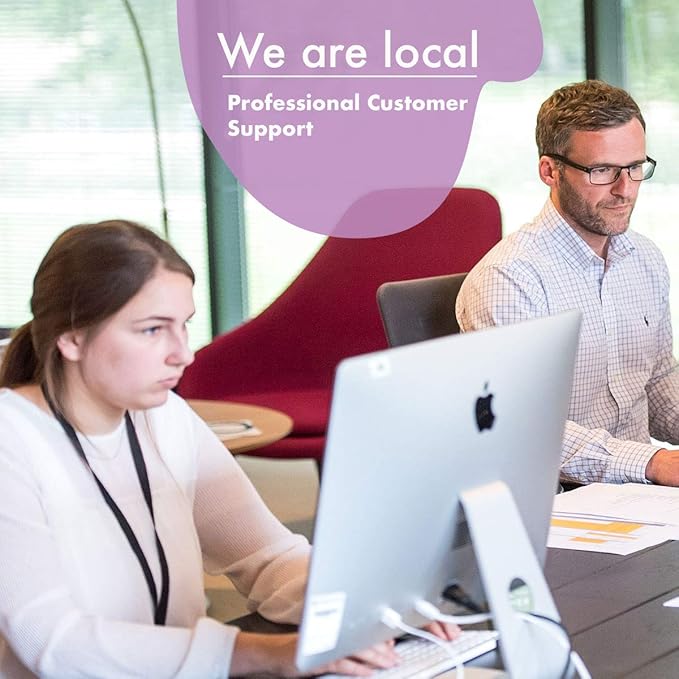 Direct Thermal (Heat Transfer) Paper Label/Industrial Grade 2"X 1" Yellow, with Perforation, 3" Core, 8" OD,5500 Labels/Roll (8 Rolls per Box), Compatible with Zebra, Godex and Datamax Printers