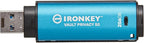 Kingston IronKey Vault Privacy 50 256GB Encrypted USB | FIPS 197 | AES-256bit | BadUSB Attack Protection | Multi-Password Options | IKVP50/256GB