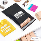 Black Poly Mailers 9x12 Inch | Strong Adhesive Self-Seal mailer Bags | Tamper, Tear, Water Resistant Shipping Envelopes | Thick Strong Material Polymailer Bags Clothing Bag | 1000 Pack Bulk