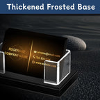 Acrylic Business Card Holder for Desk, Clear Business Card Display Stand with Black Base for Desk -2-Piece Gift Card Organizer for Office Desktop, Conferences, and Exhibition Receptions