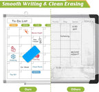 Monthly Calendar Dry Erase Whiteboard for Wall, 36" x 24" Magnetic Dry Erase Board, Hanging Double-Sided White Board, Portable Board for School, Planning, Memo, Home, Office, 2025 Calendar