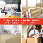 BOMEI PACK 3 inch Wide Clear Packing Tape, 3 inch x 110 Yards (330ft), Industrial Grade 3'' Heavy Duty Shipping Tape Refills for Box Office Moving, Packaging and Mailing