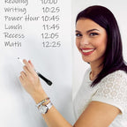 Glassboard Studio Black Fine Tip Dry Erase Markers Bulk 36-Pack with Magnetic Eraser Cap and Low Odor Ink for White Boards at School, Work, or Home