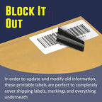 L LIKED 3" x 1" Direct Thermal Labels, Permanent Adhesive Barcode Shipping Label & Compatible with Rollo, Zebra and Other Desktop Printers (12 Rolls, 16800 Labels)