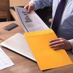 100 Pcs 14 x 18 Inch Extra Large Mailing Clasp Envelopes Jumbo Kraft Catalog Manila Envelope with Clasp Closure for Oversized Big Documents Office Home Business Legal School Storing Mailing