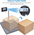 THINKSCALE Shipping Scale, 440 lbs/1 oz Highly Accurate Postal Scale with Hold/Tare/LCD Display, Lightweight Digital Postage Scale for Packages/Luggage/Post Office/Dog, Battery & AC Adapter Included