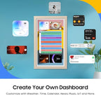 ApoloSign Digital Calendar: Electronic Calendar, Smart Touchscreen Interactive Display for Chore Chart, Family Schedules Planner, Supports All Apps via Google Play (Yellow, 21.5-inch)