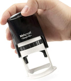 MaxMark Round Notary Stamp for State of Arkansas- Self Inking Stamp - Top Brand Unit with Bottom Locking Cover for Longer Lasting Stamp - 5 Year Warranty