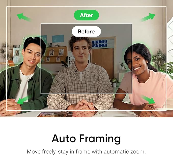Insta360 Link 2C - 4K Webcam for PC/Mac, 1/2" Sensor, Auto Framing, HDR, AI Noise-Canceling Mic, Gesture Control for Streaming, Video Calls, Gaming, Works with Zoom, Teams, Twitch & More