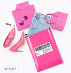 Hot pink Large Poly Mailers 19x24 Inch | Strong Adhesive Self-Seal Mailer Bags | Tear, Tamper, Water Resistant Shipping Envelopes Thick Strong polymailer Bags XL Clothing Shipping Bags | 100 Pcs Bulk