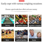 660LB Industrial Platform Scale with Removable Guardrail LB/KG Weight Computing Digital Scale Floor Platform Scale Perfect for Postal Luggage Shipping Mailing Weighing