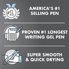 Pilot, G2 Edge Premium Gel Roller Pens, Fine Point 0.7 mm, Black, Pack of 12