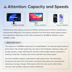 SSK 4TB SSD External Hard Drive – Up to 1050MB/s Portable Solid State Drive USB 3.2 Gen2, USB-A & USB-C, 4K ProRes HDR for iPhone 15/16 Pro, Mac, Windows, Android OTG, Tablets