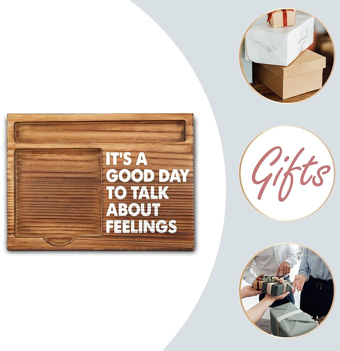 akeke Funny Sticky Note Holder Gifts for Guidance Counselor, Mental Health, Speech Therapy, Social Worker, School Counselor Desk Self-Stick Note Pad Holders GSH16