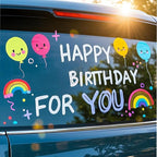 Window Chalk Markers for Cars Glass Washable, 8 Colors Jumbo Liquid Chalk Marker Pens with 7mm 2 in 1 Nib Wide Tips, Big Chalkboard Markers Car Window Paint Pens for Auto, Bistro, Poster,Mirror