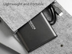 Maxone 160GB External Hard Drive Portable 2.5'' Ultra Slim HDD Storage USB 3.0 for PC, Mac, Laptop, Chromebook - Charcoal Grey