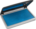 MaxMark Large Premium Sky Blue Ink Stamp Pad - 2-3/4" by 4-1/4" - Premium Quality Felt Pad