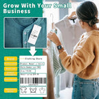 Phomemo 3 Rolls M110/M220/M110/M108/M250/M120/M150/M260/M221/M200 Thermal Label Paper 1.57'' x 2.36'' (40x60mm), Square Self-Adhesive Barcode&Address Label,130 Pcs/Roll, Black on White