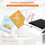 100 Sheets Shimmer White Cardstock 8.5 x 11 Printer Paper, 92lb Heavyweight Certificate Paper Card Stock for DIY Making Cards, Wedding invitations, School Crafting, Business Cards, Menus