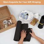 Honeycomb Packing Paper, 12" x 100' Packing Paper Substitute Alternative for Bubble Cushioning Wrap for Moving Shipping Packaging, Recyclable Moving Supplies Bubble Packing Wrap Roll-Black