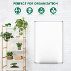 Lockways 48 x 36 Inch White Board 2 Pack | Dry Erase Boards Magnetic Whiteboard for Office School and Home