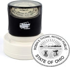 MaxMark Round Notary Pre-Inked Stamp for State of Ohio