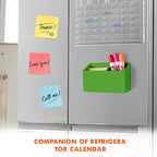 BEYGORM Magnetic Dry Erase Marker Holder for Whiteboard,Non-slip Acrylic Magnet Pen Holder for Fridge Refrigerator,Locker Organizer for Work,Locker Accessories,Pencil Cup for Desk(Green)