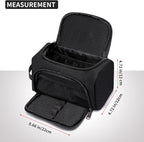 XQXA Large Capacity Pencil Case Organizer, Multifunctional Extra Big Pencil Pouch with Compartmens, Travel Simple Stationery Pen Bag, Fabric Pencil Bag for Men Women Girl Boy (Black)