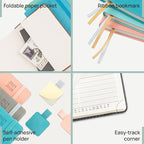 POPRUN Pocket Planner 2025-2026 (Purse Size 4'' x 6.25'') Academic Small Calendar (July 2025 - June 2026) with Hourly Time Slots, 100GSM Thick Papers, Leather Soft Cover - Burgundy Red