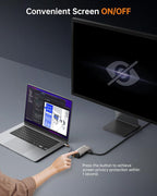 NOVOO USB C Hub Ethernet 4K@60 USB C HDMI Adapter Multiport Type C Adapter, 100W PD, 5Gbps USB-A/C Data Ports Docking Station Compatible for MacBook/iPhone/Dell/HP/Surface