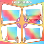 6 Pack Stretchable Book Cover Jumbo Fabric Book Covers Colorful Pattern Print Book Protector Washable Reusable Protective Textbook Cover for Hardcover Textbooks up to 9 x 11 Inch (Lovely Pattern)