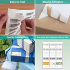 MFLABEL Address Labels, 1" x2-5/8 Mailing Labels, 30-UP White Shipping Labels for Inkjet or Laser Printer, 3000 Sticker Labels (100 Sheets), 30 Labels per Sheet