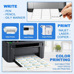 15000 30 Per Sheet Self Adhesive 1" x 2-5/8" Address Shipping Labels for Laser & Inkjet Printers - 500 Sheets, 30 Per Labels Per Page, 30 up Labels