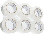Amazon Basics Packing Tape for Moving boxes, Shipping Tape Refills, Clear, 1.88-Inch Wide x 109 Yards, 6-Pack, Total 654 Yards