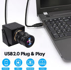 SVPRO 4K USB HDMI Camera Manual Zoom Webcam for Close Up with 2.8-12mm Variable Lens,Plug and Play Camera for Industrial,Streaming and Home Video