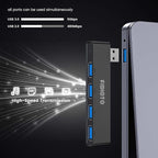 USB Hub 2Pack, Fidioto 4 Port Network-Hub(1 * 3.0 Hub, 3 * 2.0 Hub), USB Expander Hub for Laptop, iMac Pro, MacBook Air, Mac mini/Pro, Surface Pro, Notebook PC, USB Flash Drives and Mobile HDD Etc.