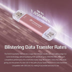 Transcend 1TB External SSD, Up to 1,050MB/s, USB 3.2 Gen 2 Portable SSD, 2-in-1 Type C &Type A, USB Hard Drive for Steam Deck, ROG Ally, MSI Claw, Windows&Mac, iPhone&iPad, Android, PS5&Xbox, Smart TV