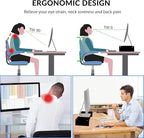 KINLINK Solid Wood Monitor Stand Riser, Monitor Riser with 2 Adjustable Height, 15.8 inch Computer Riser for Computer, iMac, PC, Printer, Computer Monitor Stand for Home & Office, Black