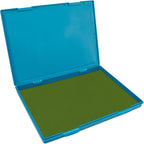 MaxMark Extra Large Olive Green Ink Stamp Pad - 8.25" x 11.5" - Industrial Felt Pad - Olive Green Color