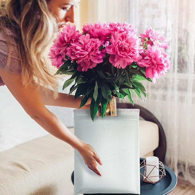 Ireer 20 Pack Extra Large 20 x 24" Bubble Mailers Poly Padded Envelopes Cushioned Mailing Envelopes Bubble Padded Mailers Self Adhesive Waterproof Shipping Bags for Business Christmas Gift Packaging