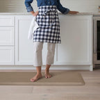 GelPro Ergo-Foam Cushioned Anti-Fatigue Standing Kitchen Floor Mat, Padded Stain-Resistant, Waterproof, Non-Slip Comfort Padded Desk/Office Mat - 20" x 72", Grasscloth Pecan