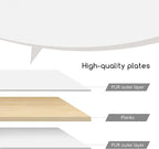 Jerry & Maggie Desktop Organizer Office Storage Rack Adjustable Wood Display Shelf Free Style Double H, Multi-Functional Mini Bookshelf for Desk Natural Stand (White)