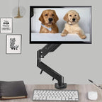 Suptek Monitor Mount Gas Spring Monitor Arm Desk Mount Fully Adjustable Fits 17 20 22 23 24 26 32 inch Monitors Weight Capacity up to 22 lbs