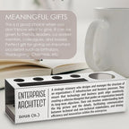 Enterprise Architect Definition Gifts for Women, Men, Business Owner Gifts, Enterprise Architect Entrepreneur Boss Desk Decor Pen Pencil Holders WCC44
