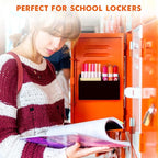 BEYGORM Magnetic Dry Erase Marker Holder for Whiteboard,Non-slip Acrylic Magnet Pen Holder for Fridge Refrigerator,Locker Organizer for Work,Locker Accessories,Pencil Cup for Desk(Black)