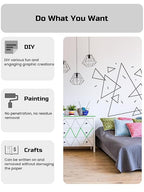 Lichamp Blue Painters Tape Bulk, 10 Pack 1.9 inch Wide by 55 Yards Tape, Blue Tape for Crafts Arts